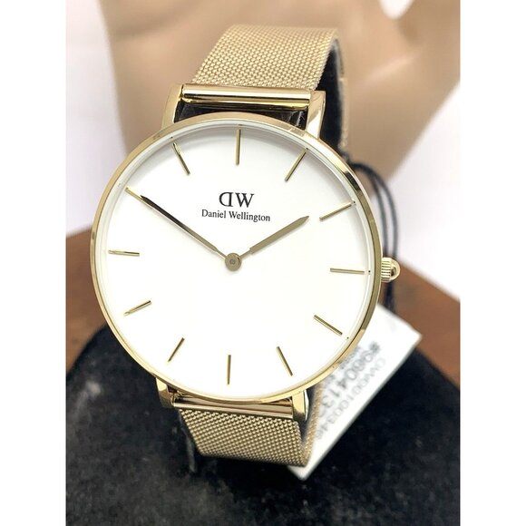 Daniel Wellington Women's Watch DW00100346 White Dial 36mm Gold Mesh Strap - Picture 1 of 14